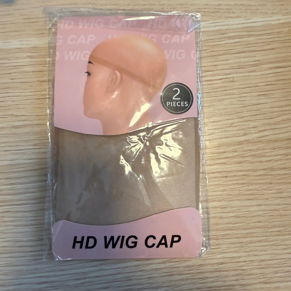 HD Wig Caps 2 Piece Pack Seamless Stretch Mesh For Bald‎ Cap Method One Size l